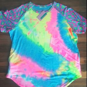 Crazy Train tie dye top